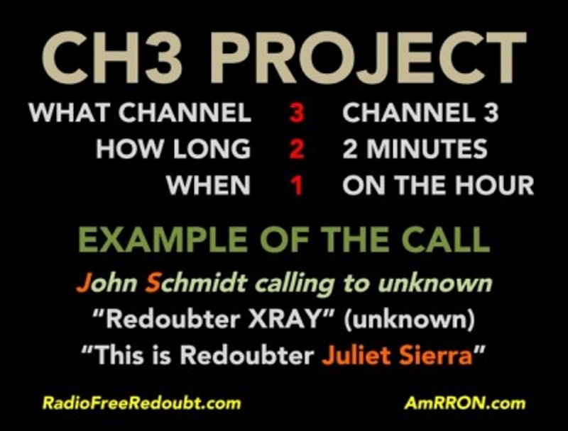 The American Redoubt Radio Operators Network or AmRRON Channel 3 Project is another up and coming attempt to establish communications during a disaster.