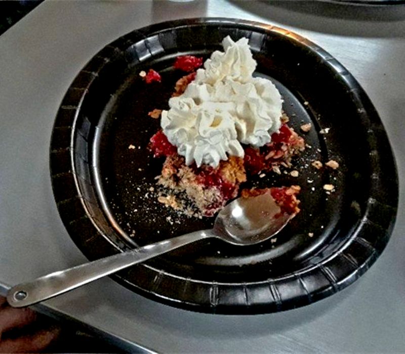 And the fruits of the work are awesome! A can of whip cream or some ice cream in camp or an event speak volumes for the final touches! Note: The spoon has a hole I drilled in it that allows me to snaplink it to a fork with the same drilled hole. With a mini snaplink I am able to hang utensils after cleaning on a bungee &quot;utility line&quot; near/at the kitchen when in camp.