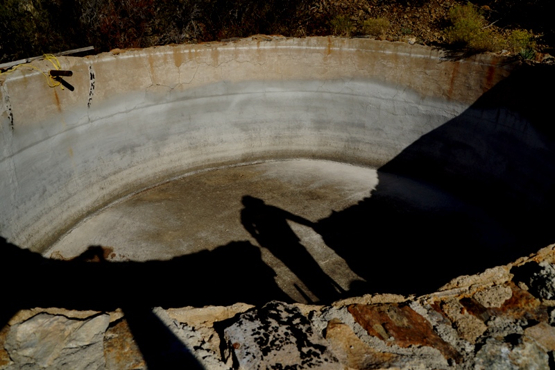 Water holding tanks can be confused with other more dangerous holding tanks; like cyanide vats and they can be this big.  This happened to be a water tank.