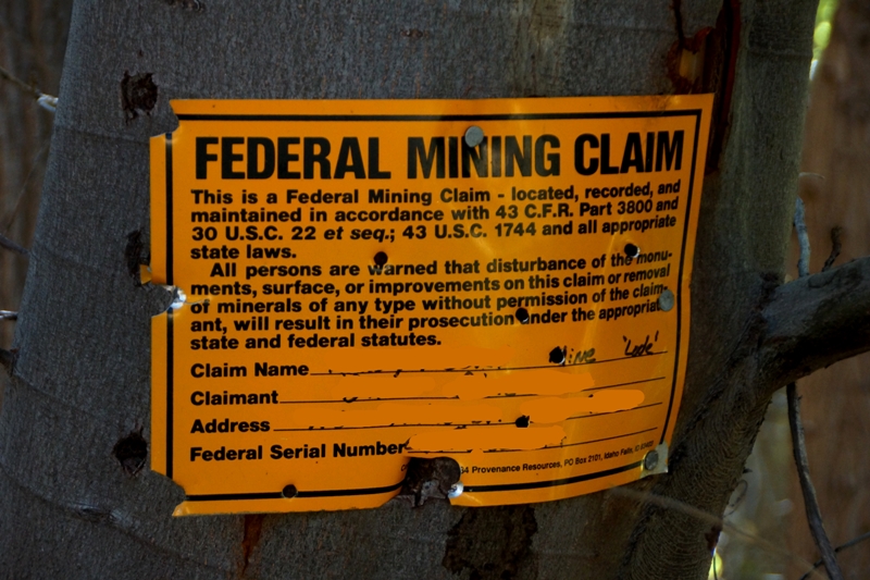 If you post photos of your explorations, sometimes you have to erase the specifics to &quot;protect&quot; your relationship with the property/claim owner.