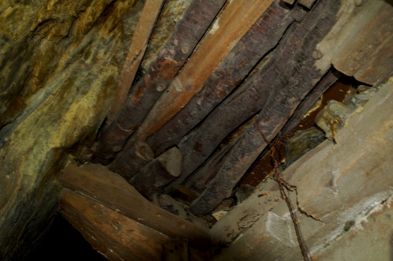 Shoring material was not always &quot;milled lumber&quot; and although most timbers last a long time, safety has to be a priority!