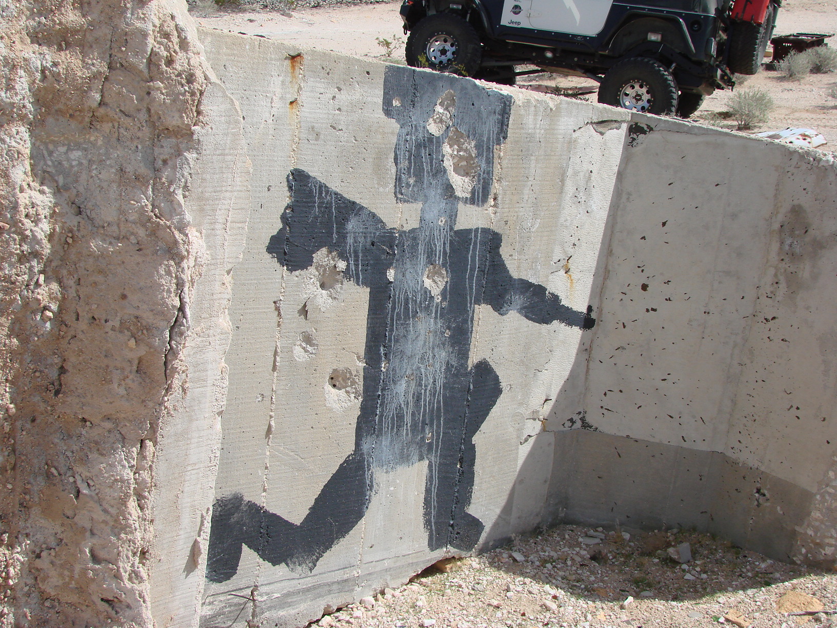 Modern hieroglyphics at the Chubbock limestone processing plant