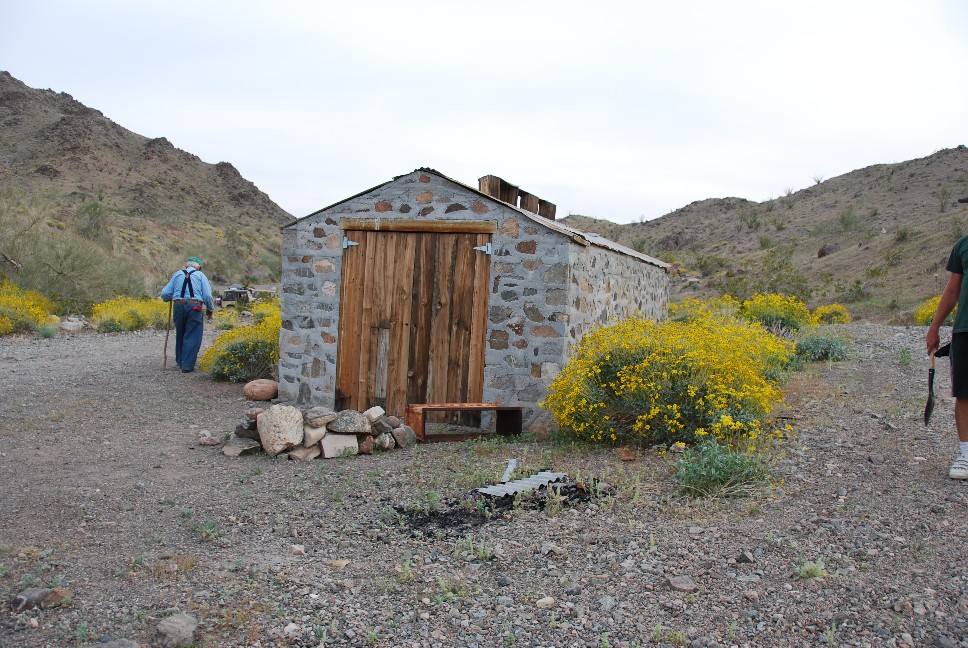 An old storage shed at a mill near the campsite from night two.