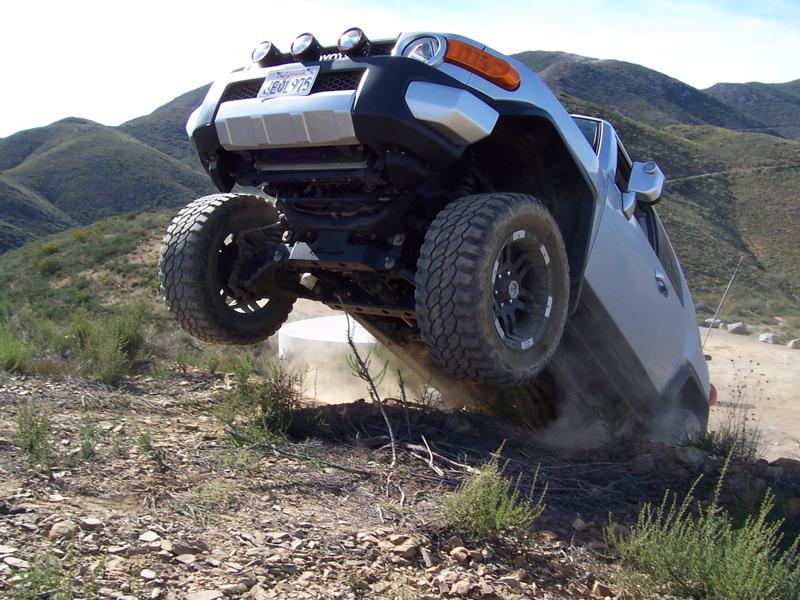 I was using the FJ to kill a gopher! NOT!