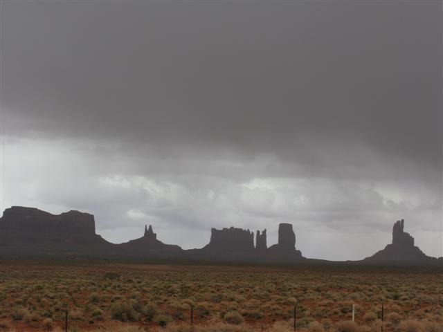 Out the Anasazi front door.