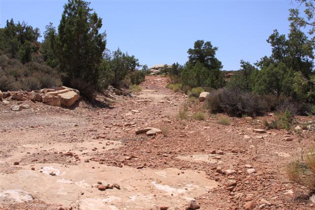 Steep trail