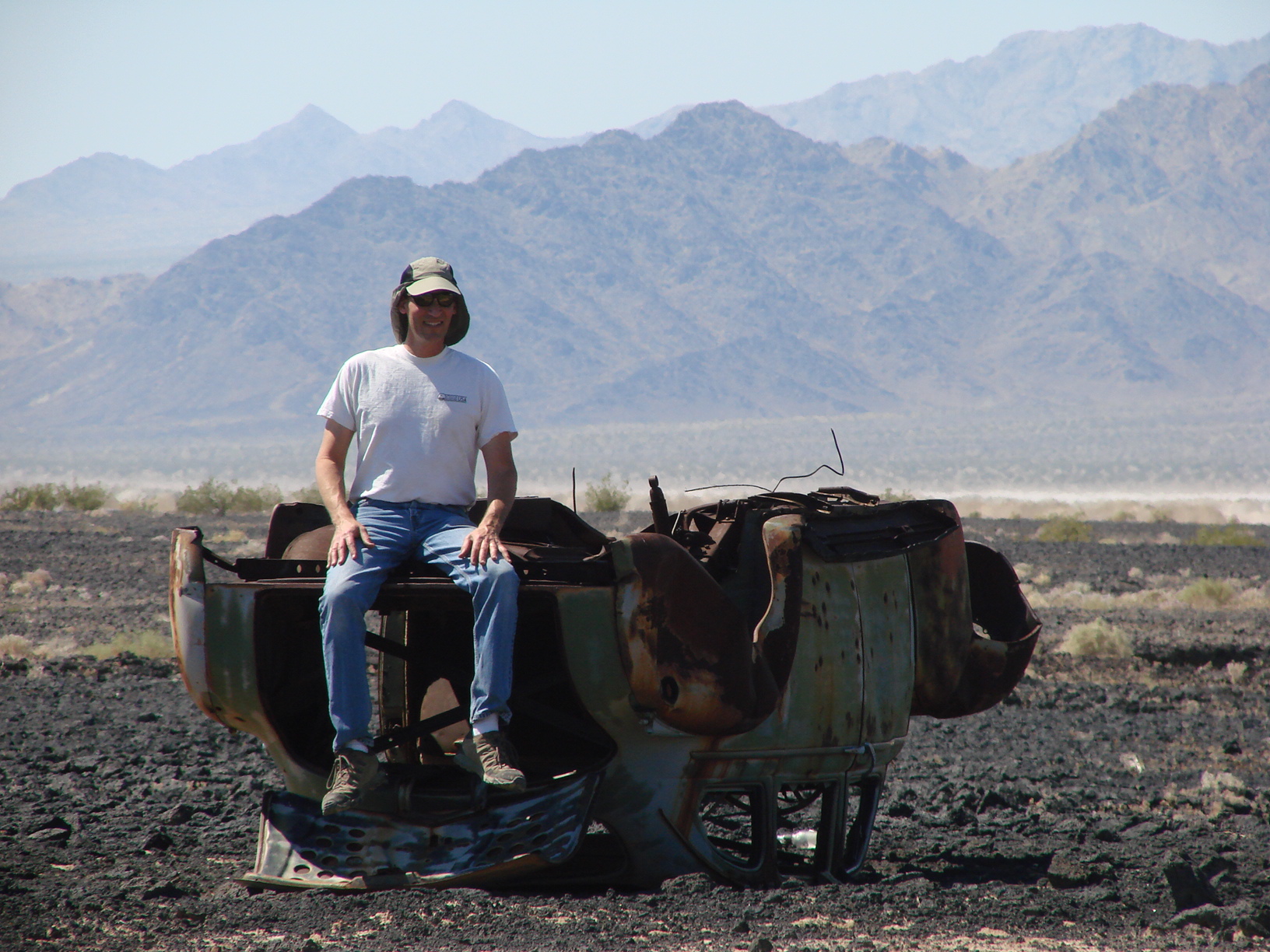Used car sale in the Mojave Desert