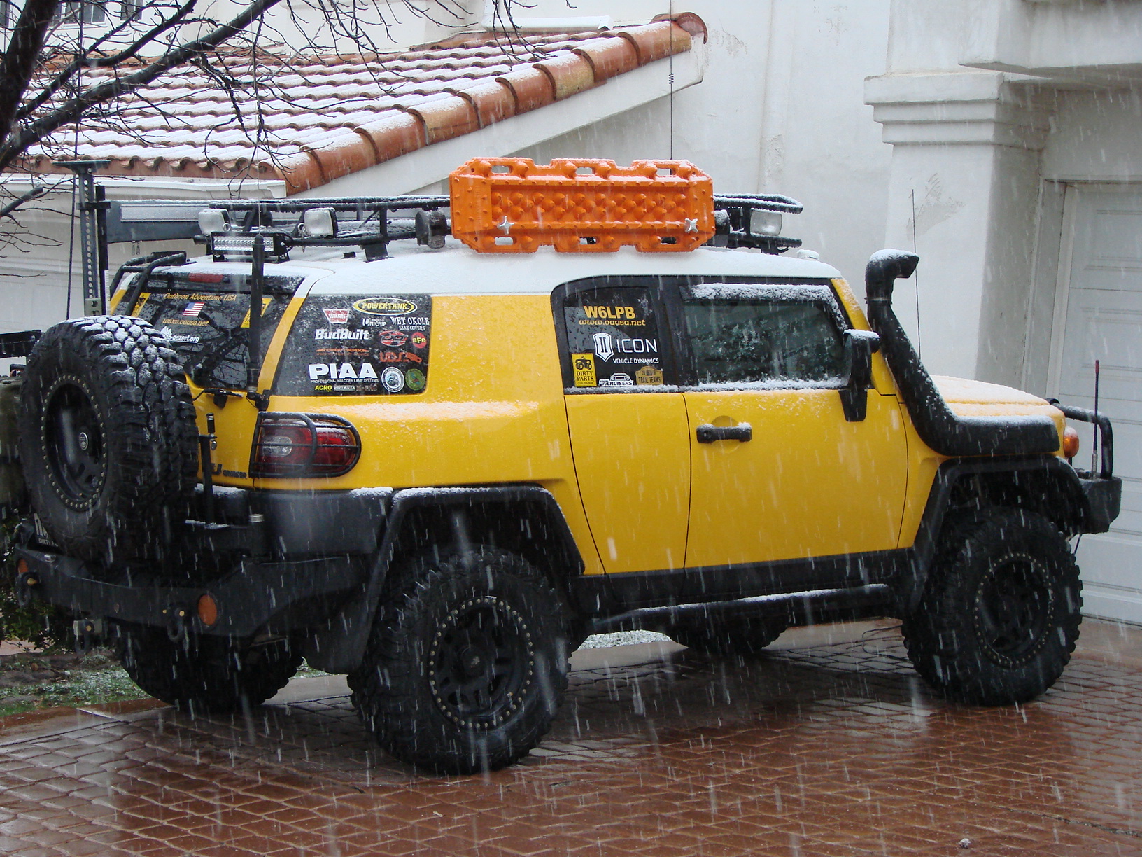 The FJ...shivering in the cold...