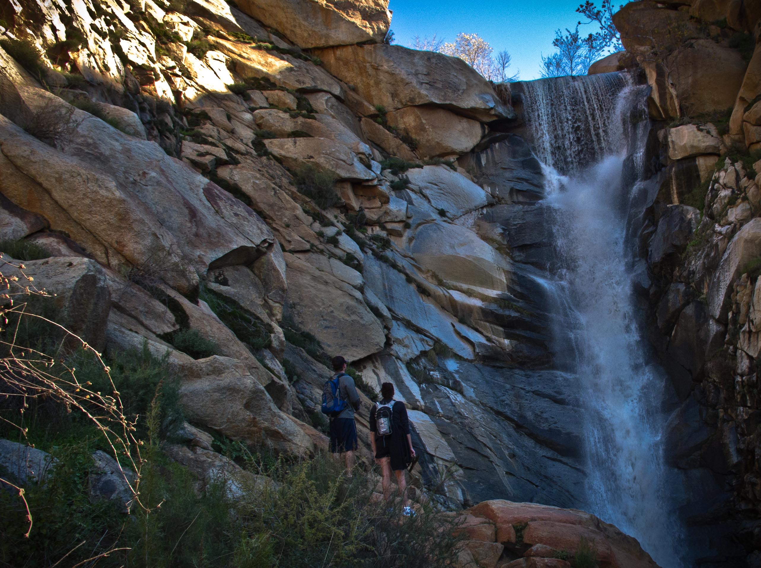 A shot of the upper part of Cedar Creek Falls.