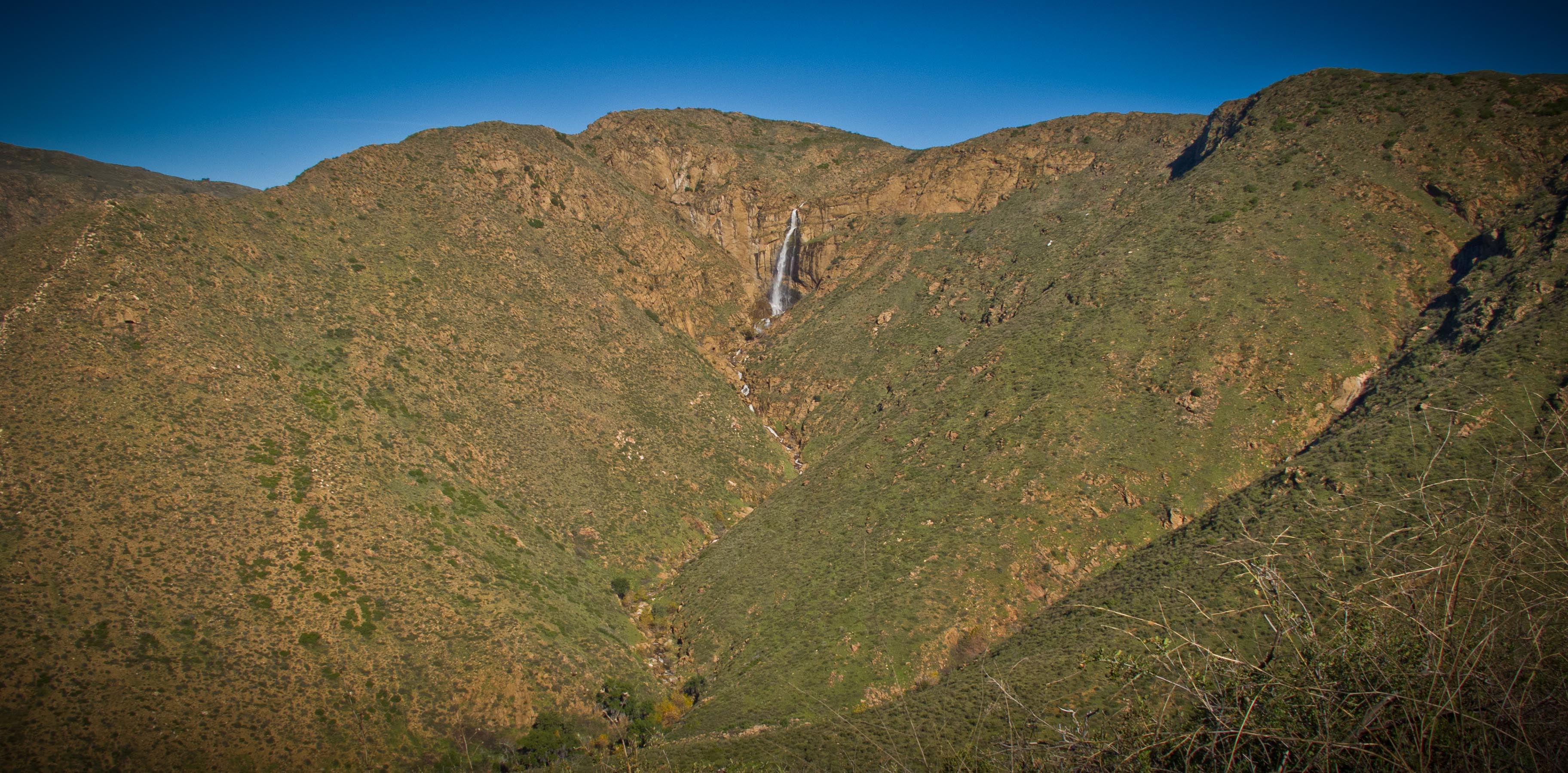 Mildred Falls in the distance.