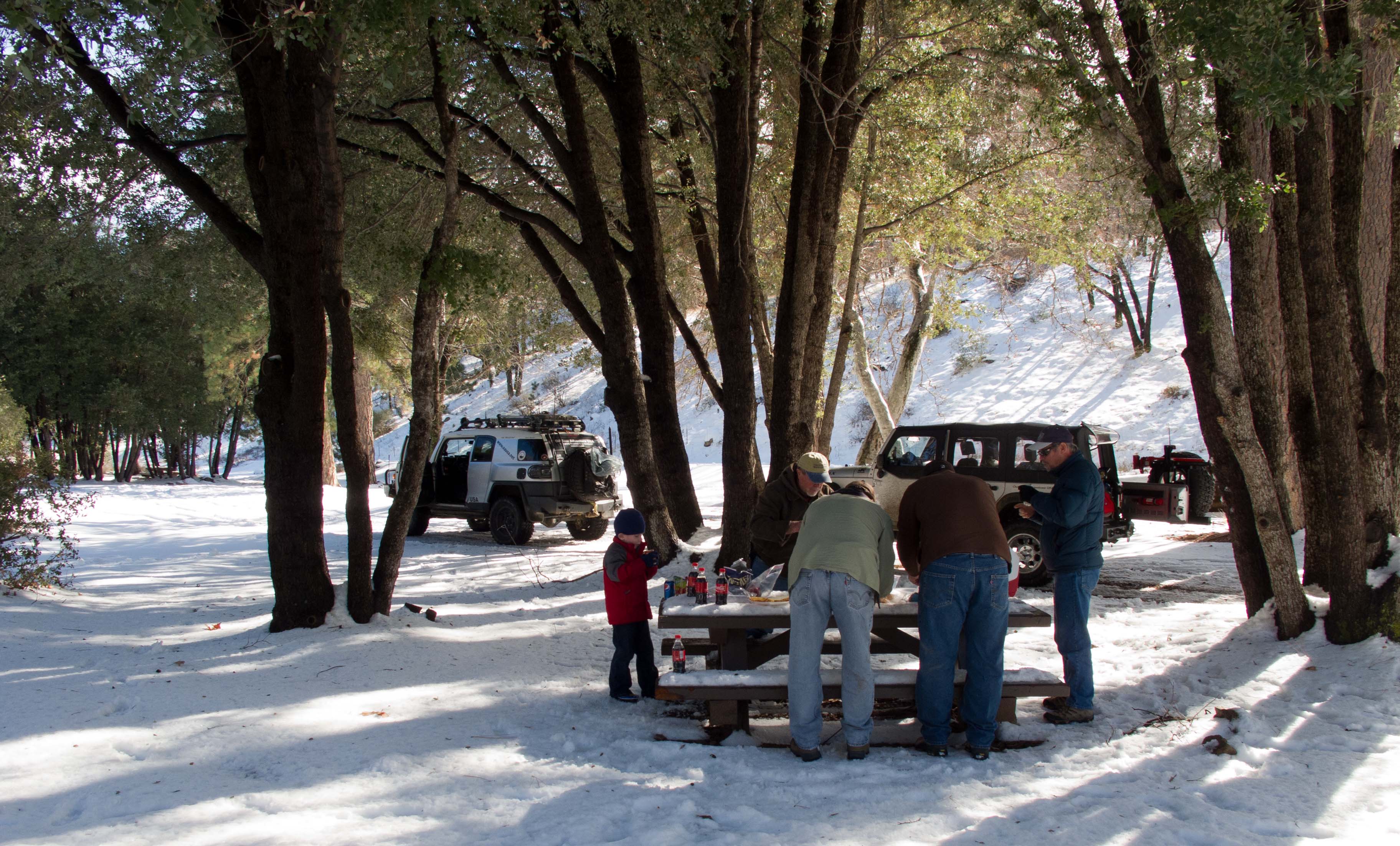Lunch at Silverwood Lake Campground