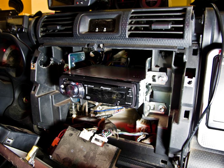 Dash Panel Removed