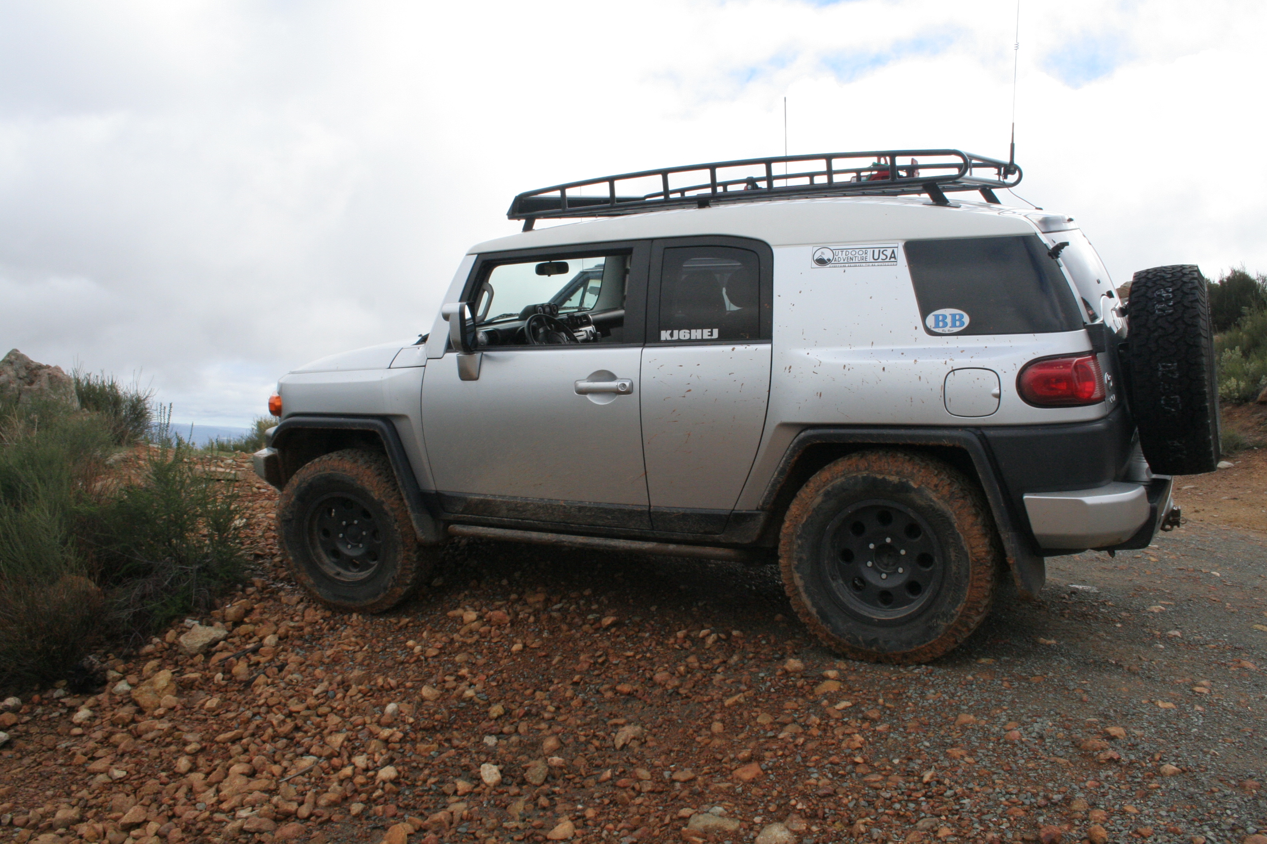 Before the lift, saggy back end not loaded down
