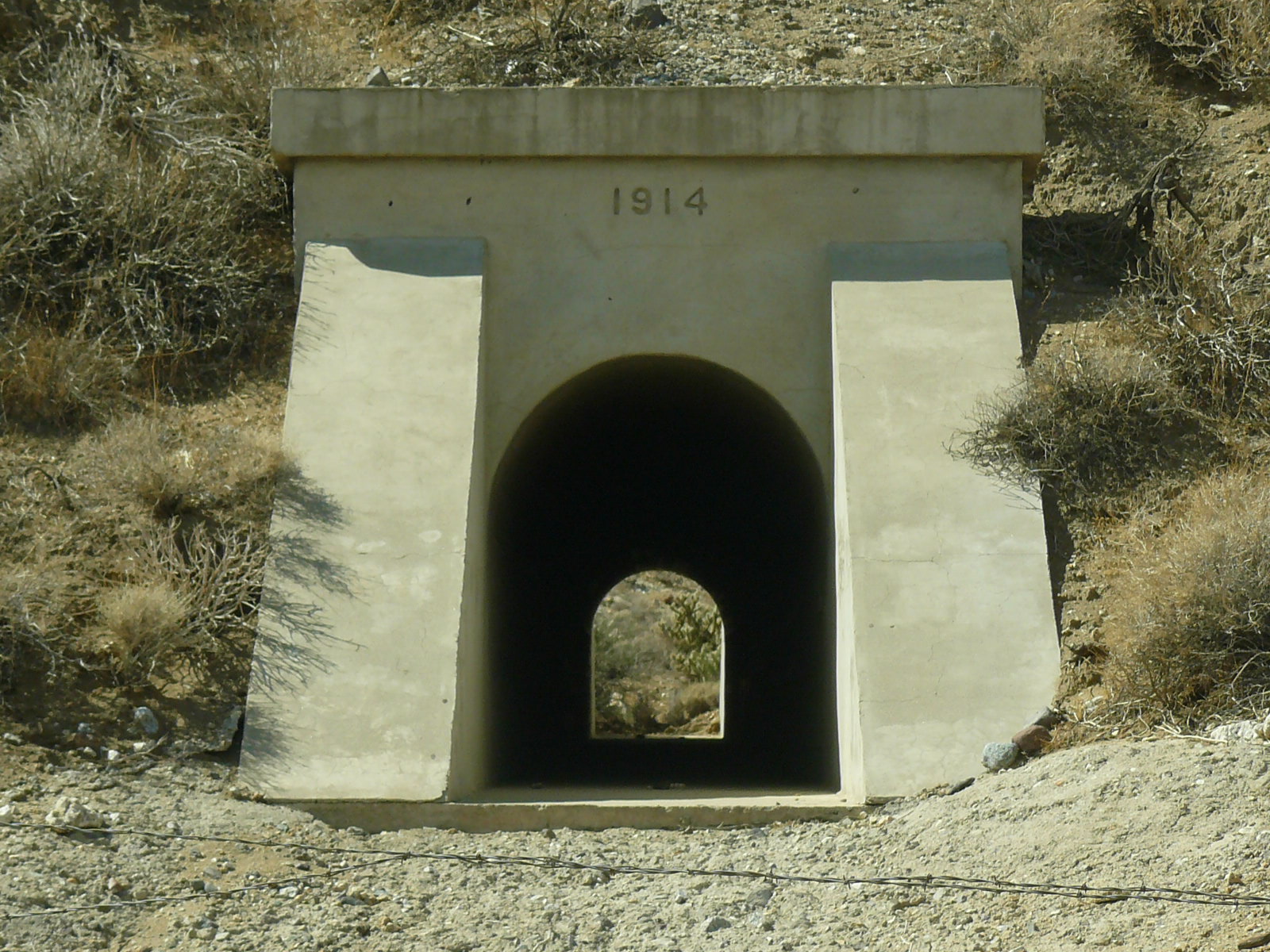 The railroad was put in in 1914