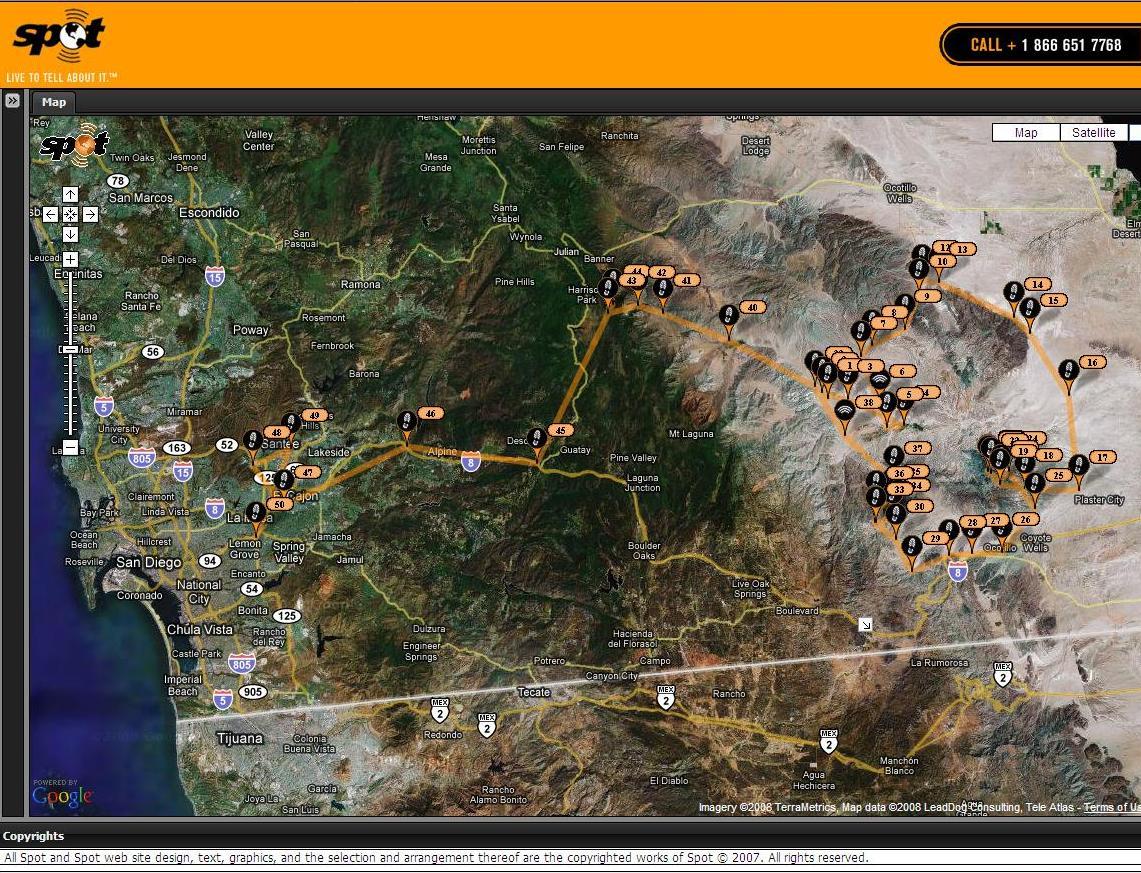 SPOT Messenger Tracking