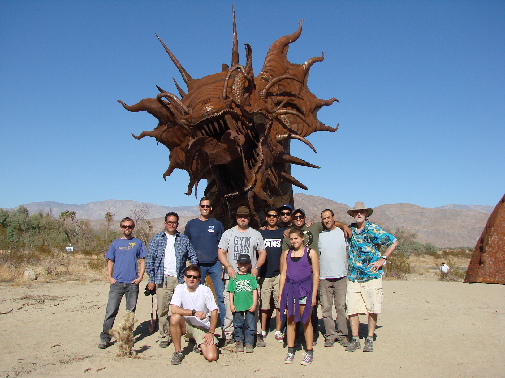 The Sunday tour group at the &quot;Dragon&quot;