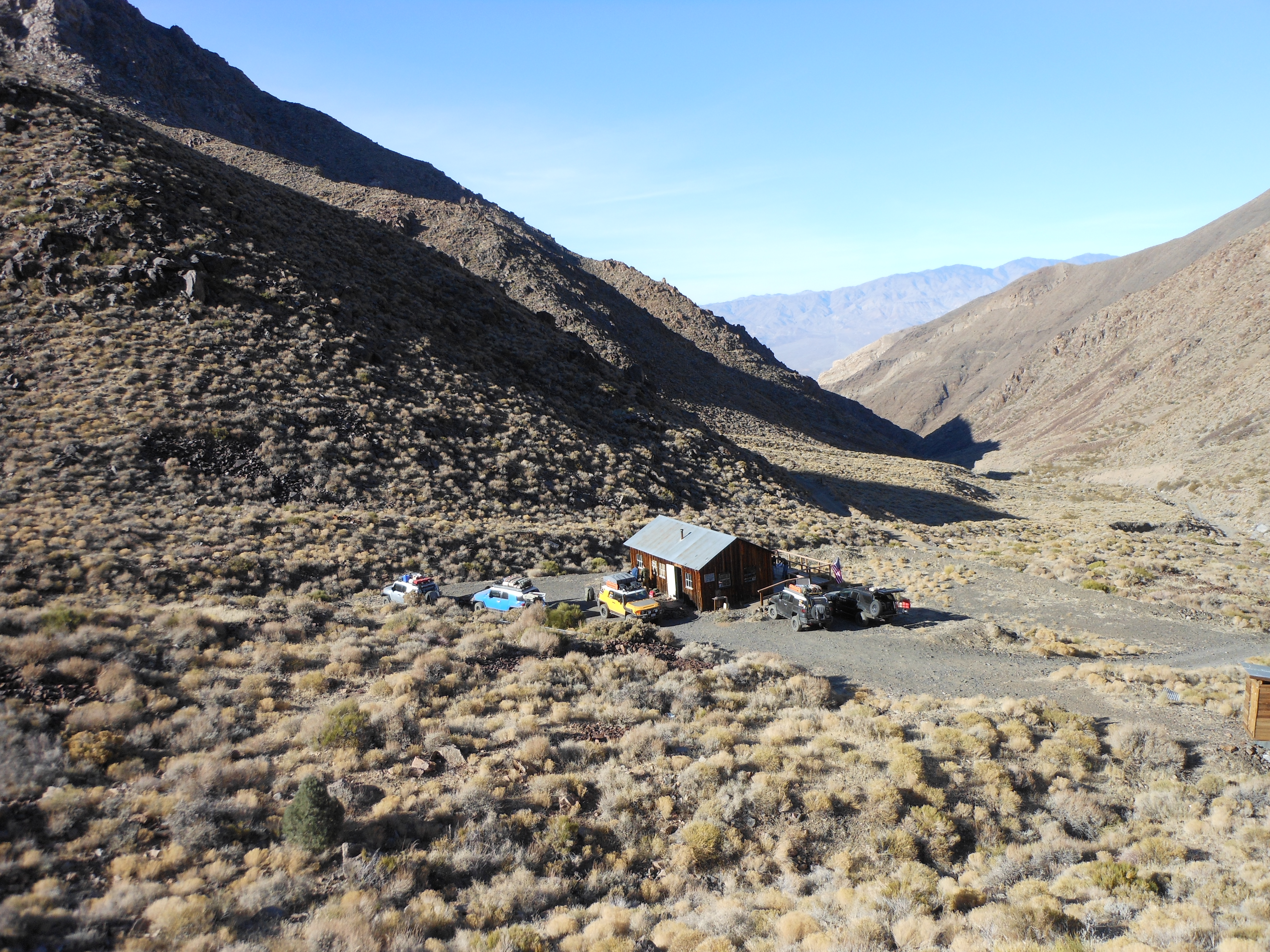 The view from World Beater Cabin, Death Valley
