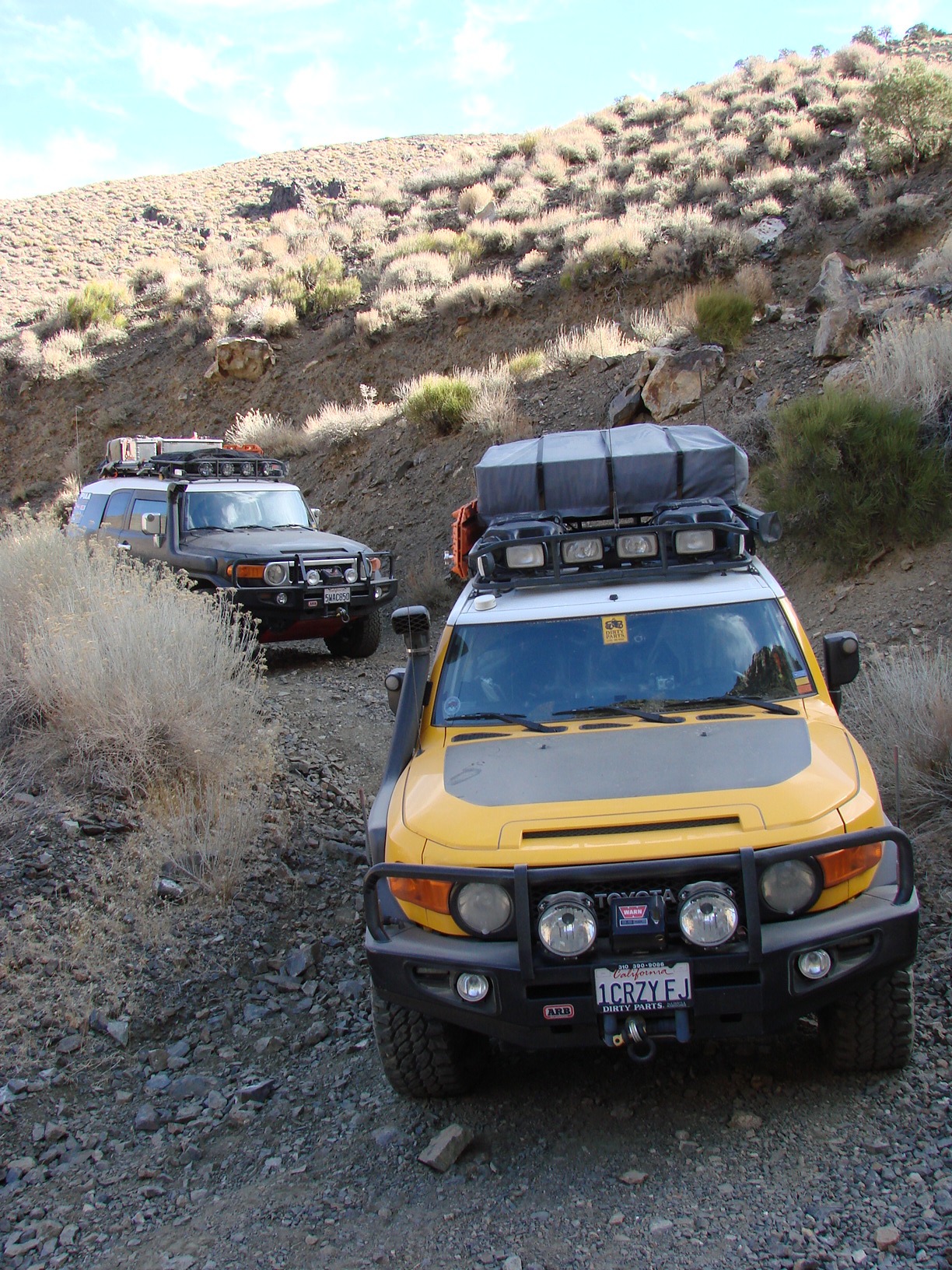 Here they are on my FJ in Death Valley