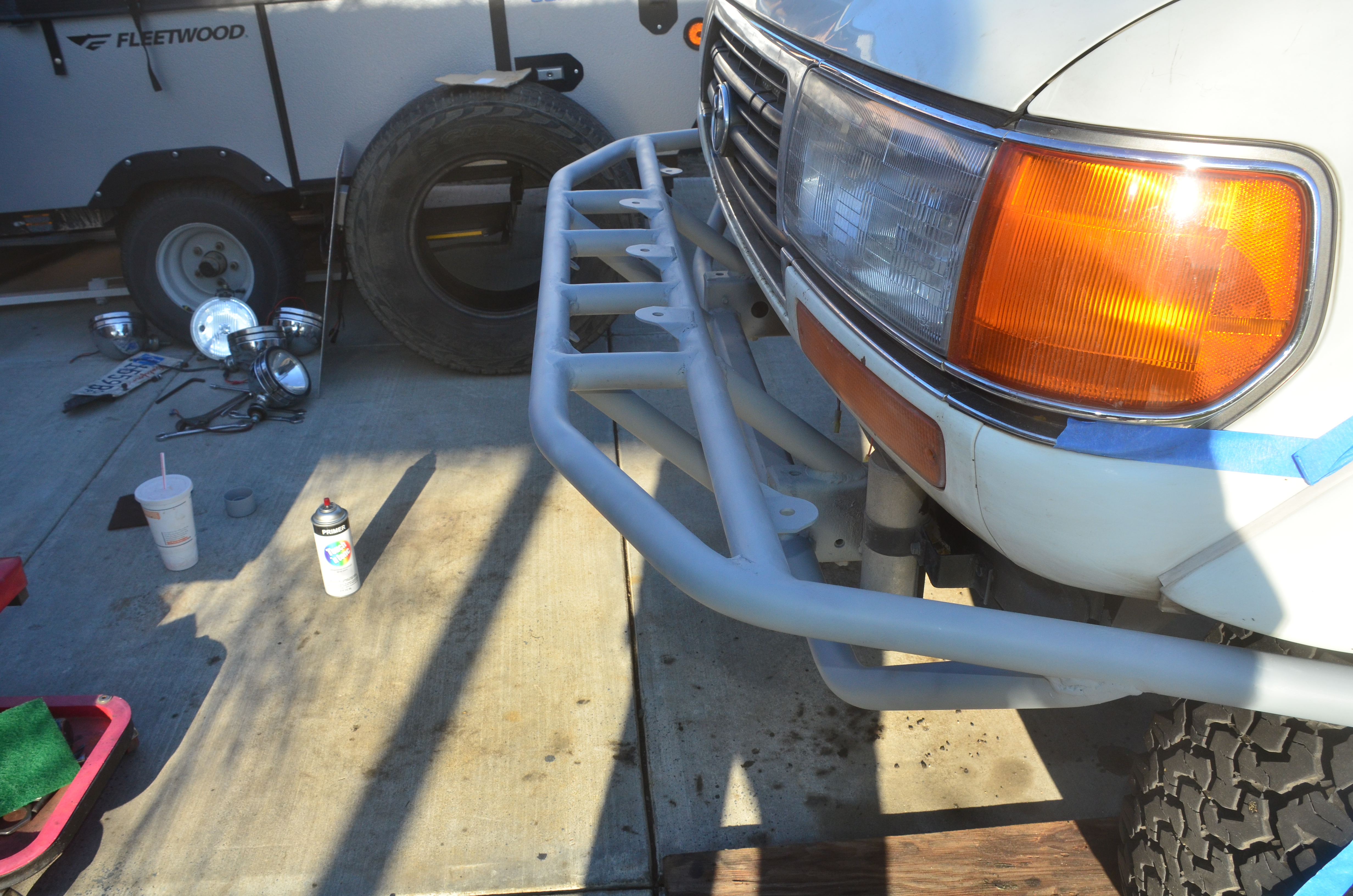 Above view of tube bumper
