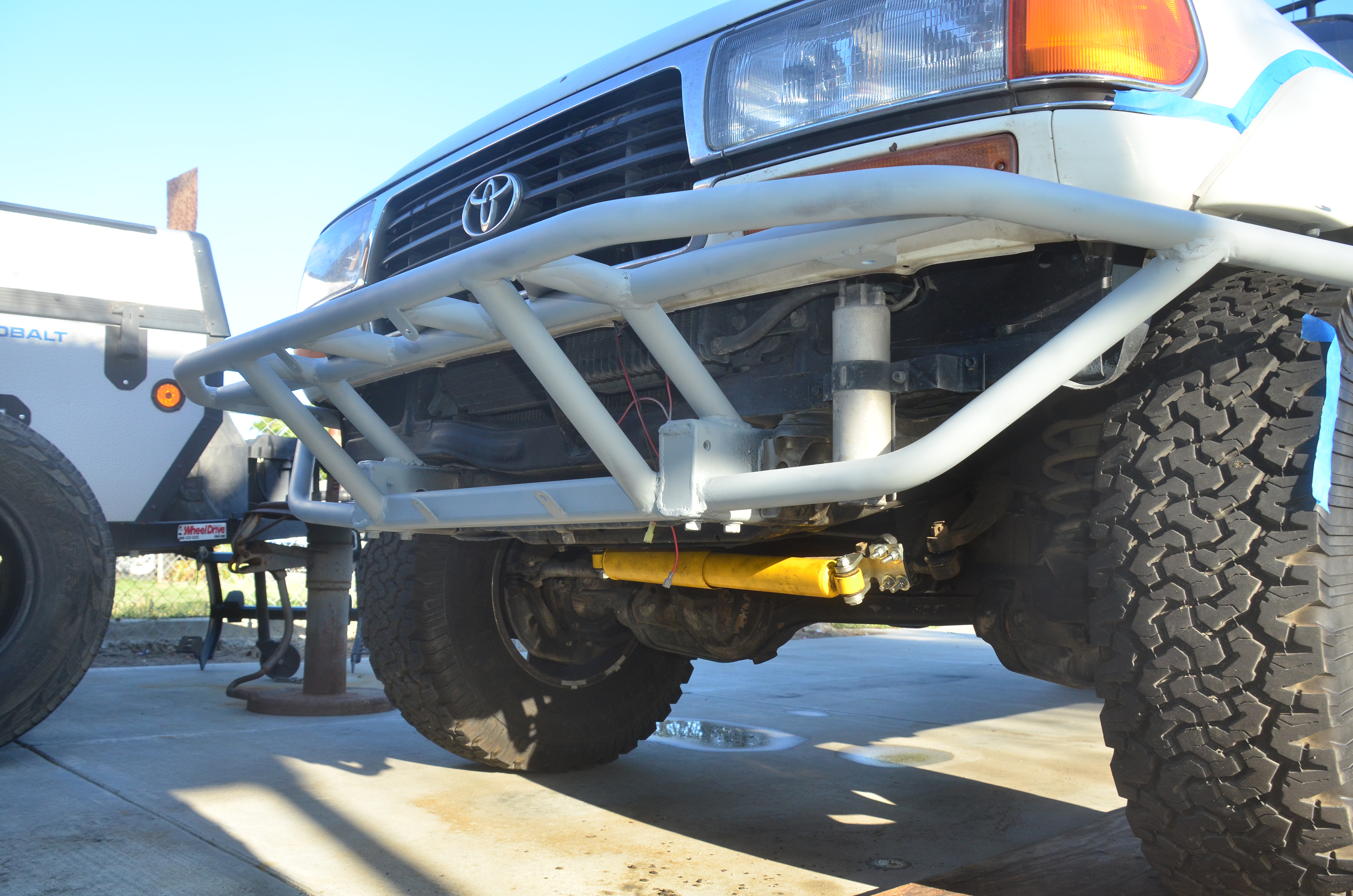 Lower view of tube bumper