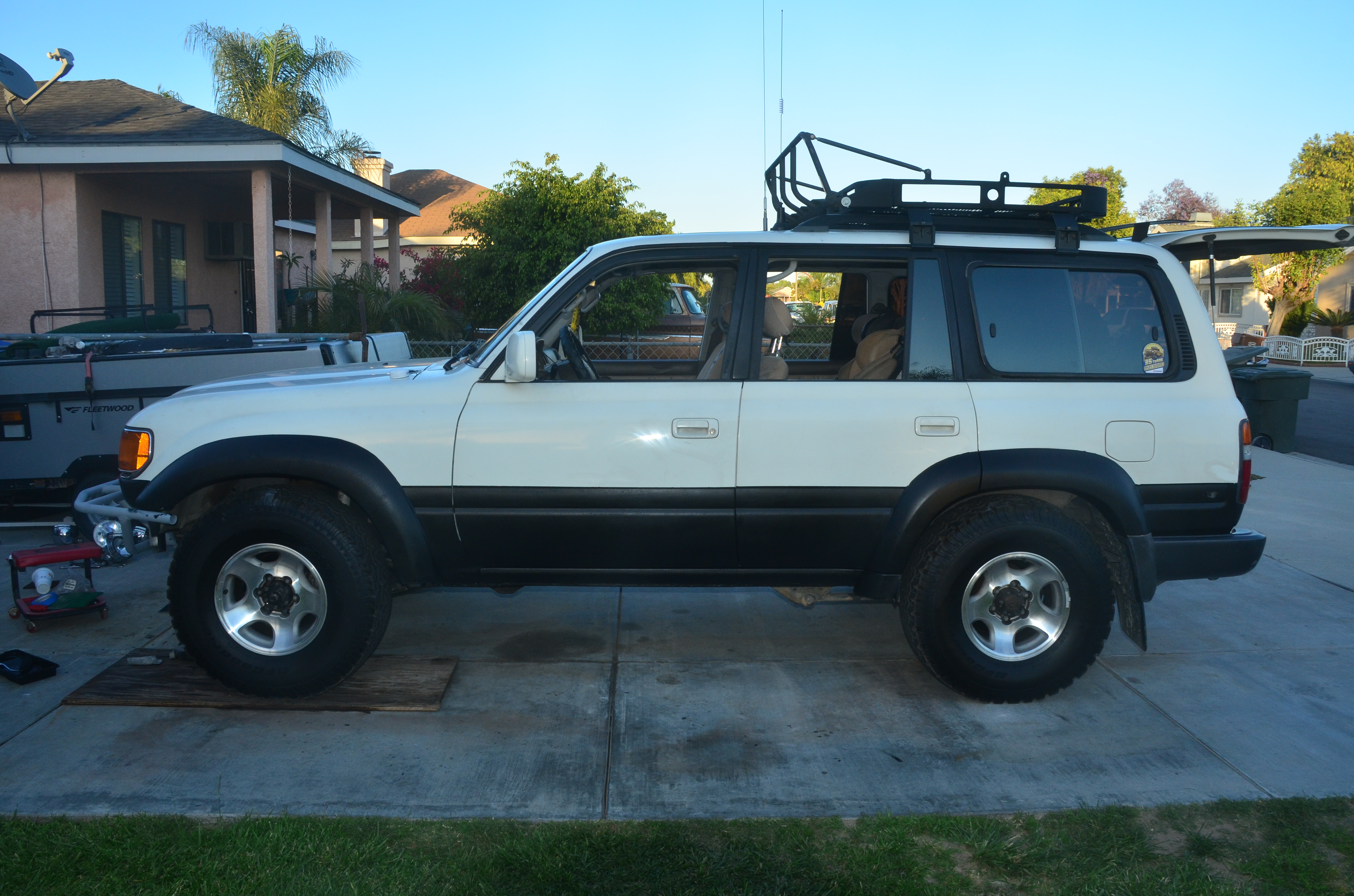 Fenders and lower doors with bed liner paint