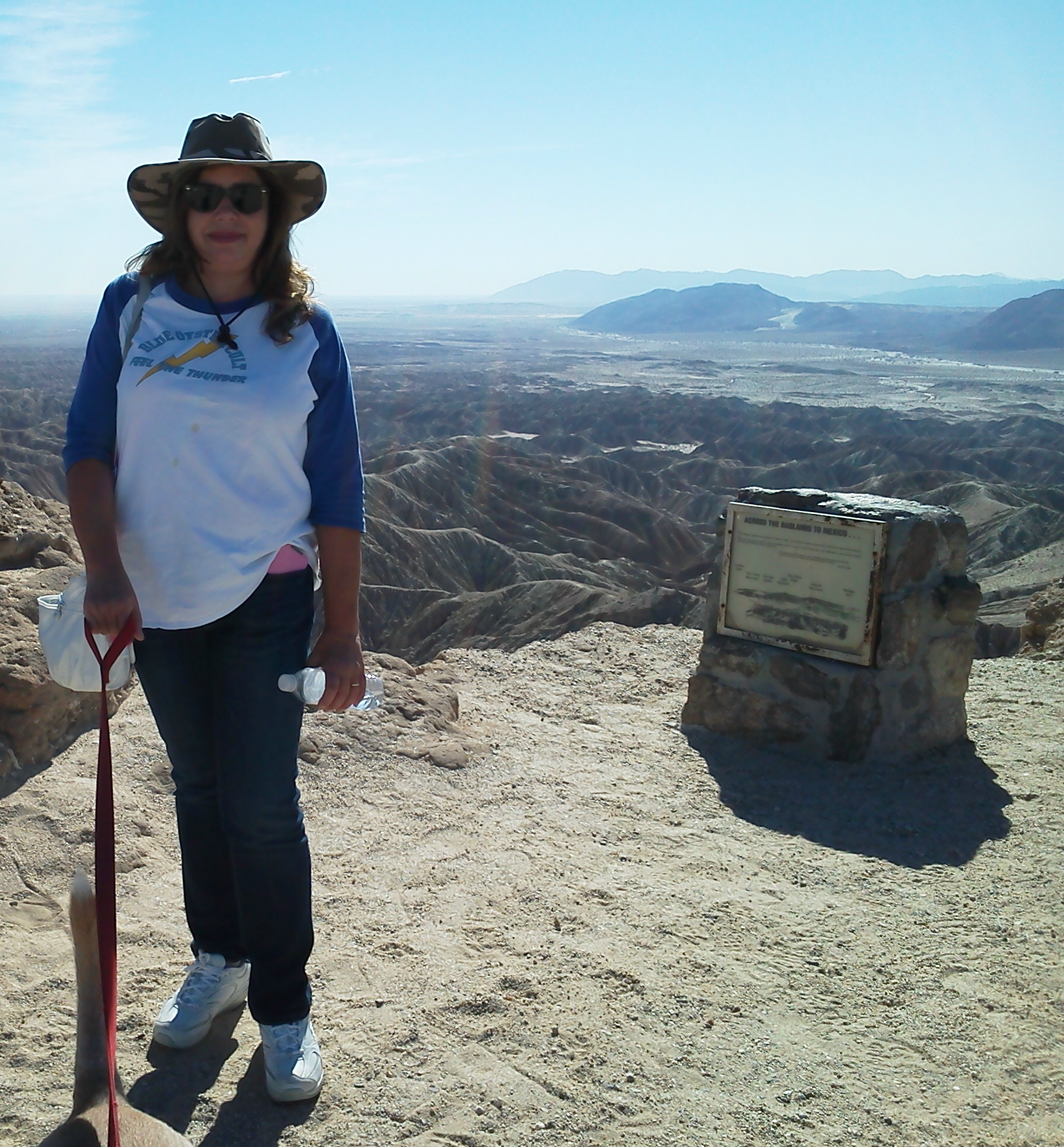 My lovely wife at Font's Point