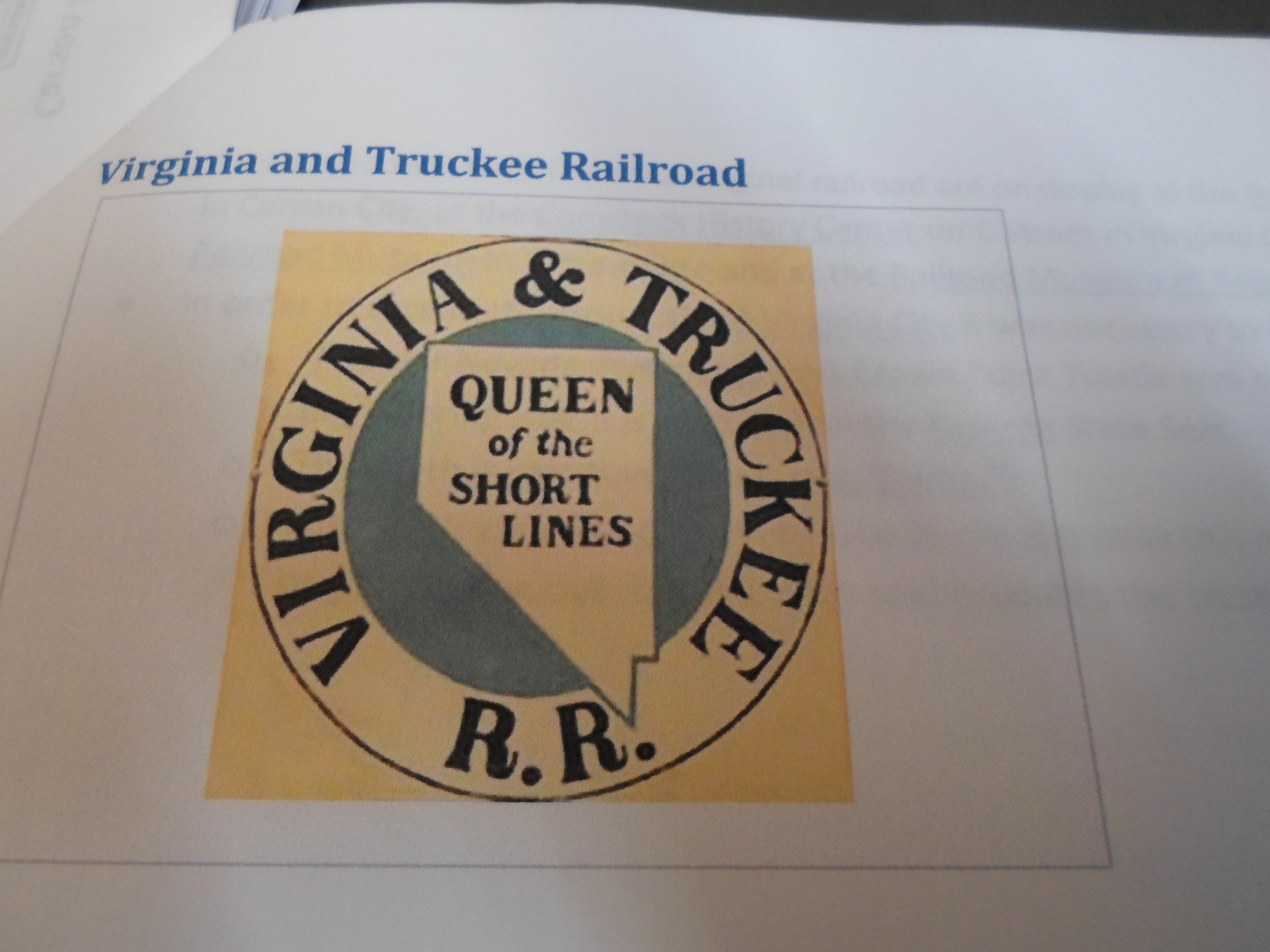 V&amp;T RR Logo