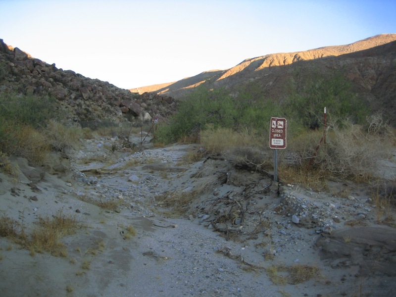Looking north at the Middle Willows gate