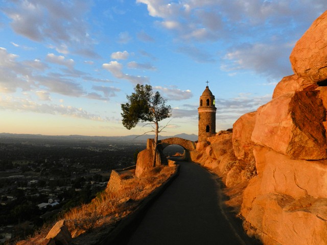 Mount Rubidoux, walks and training.
