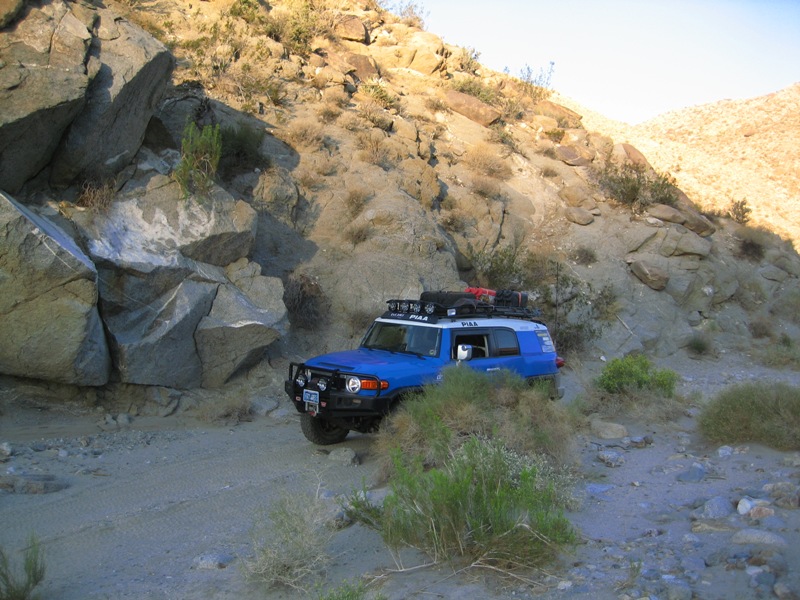Heading back to camp in Sheep Canyon