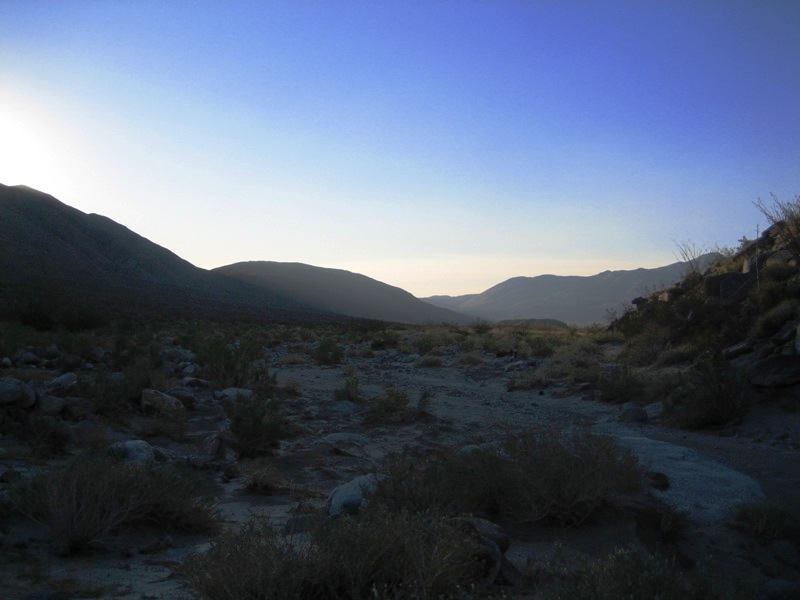 Facing S/SE in the canyons shadow