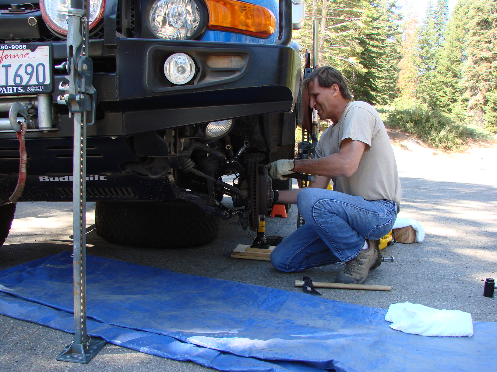 Replacing a broken front CV axle