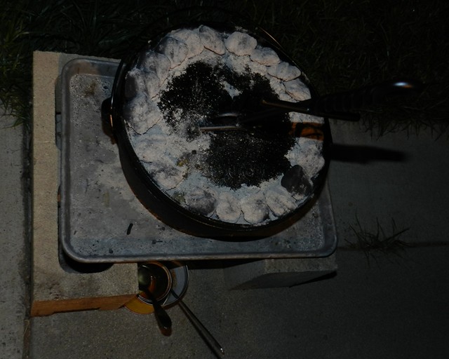 Figuring out the coal setup and judging the proper temperature is an art.