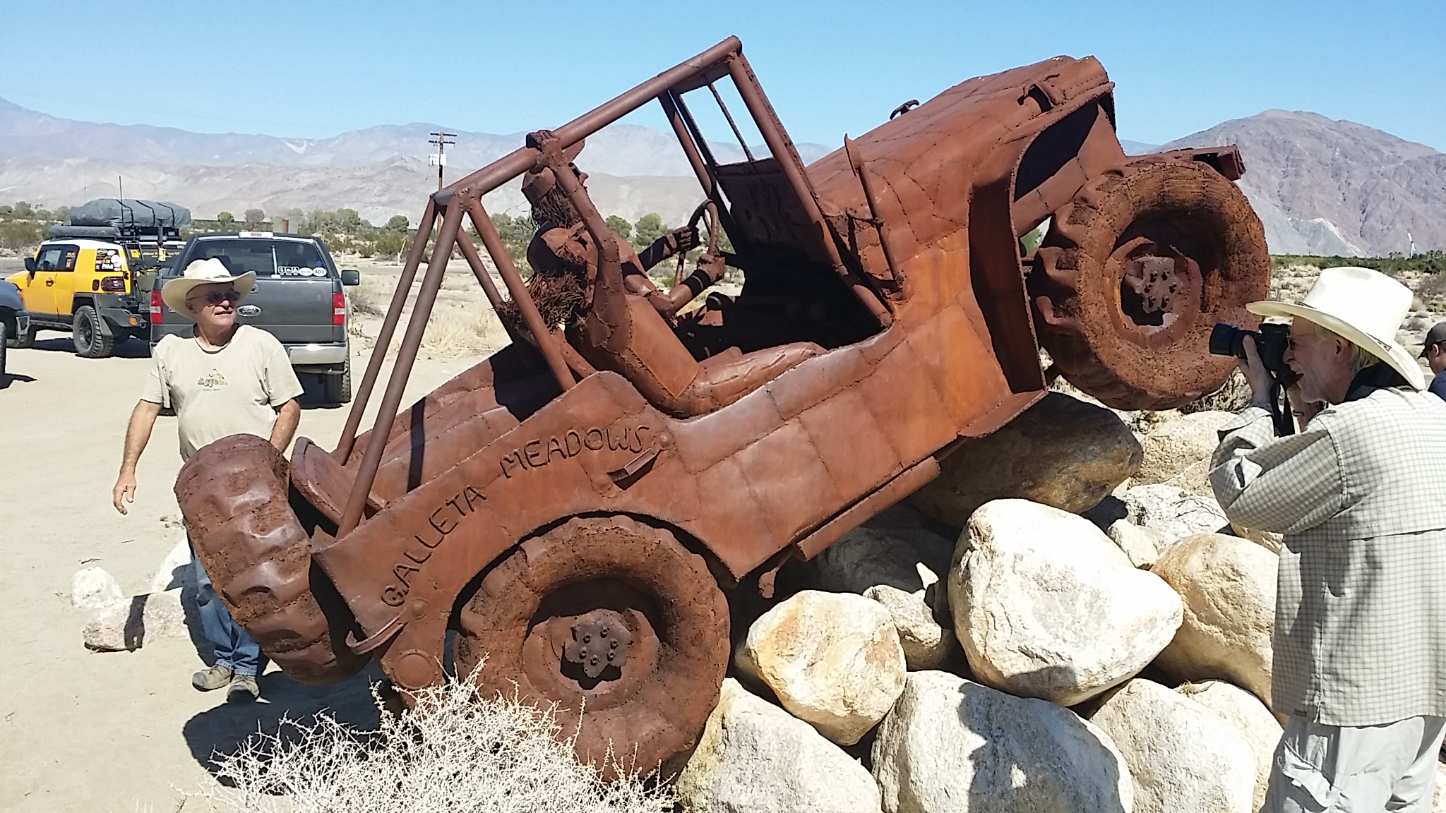 One of Ricardo Breceda's desert sculptures