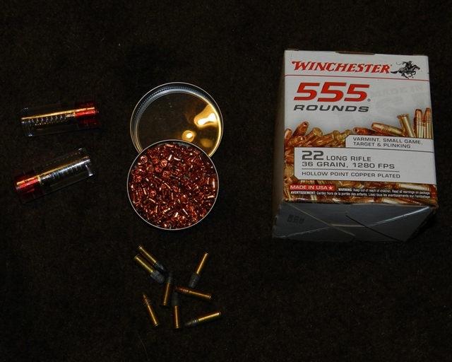 Snap caps; &quot;no lead&quot; pellets, bullets, and ammunition for the hunter; .22 bullets are like gold...any shooter will be happy with even a 50 round box of 22 LR!