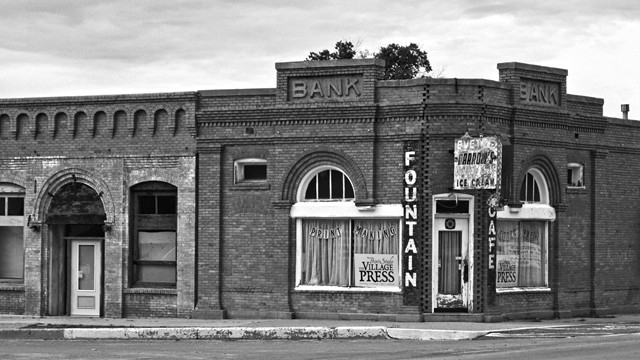 5.  The Corner Store/Bank/Soda Fountain...
