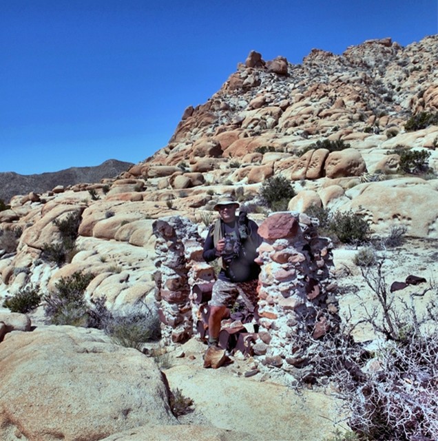 Note the powder kegs used in the making of the wall at my feet.  This seemed to be an old RR camp where they staged as the project was underway.  If the canyon could talk.