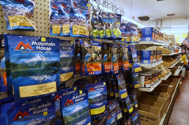 Mountain House products galore.
