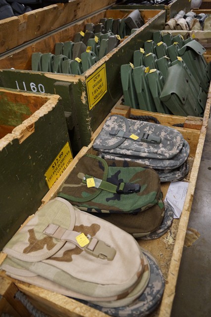 E-tools and other manual labor tools.