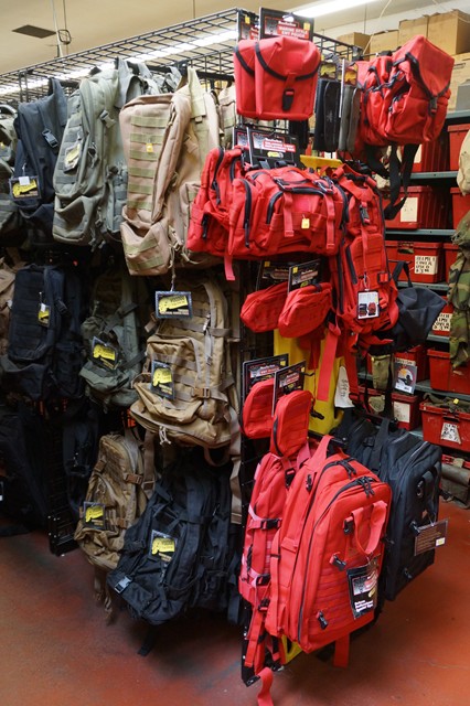 Bags of every size and most colors.