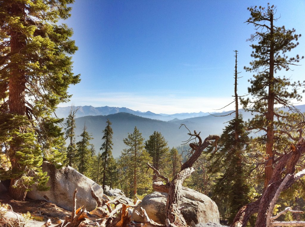 Part of the 360 degree view from camp at 9000 feet