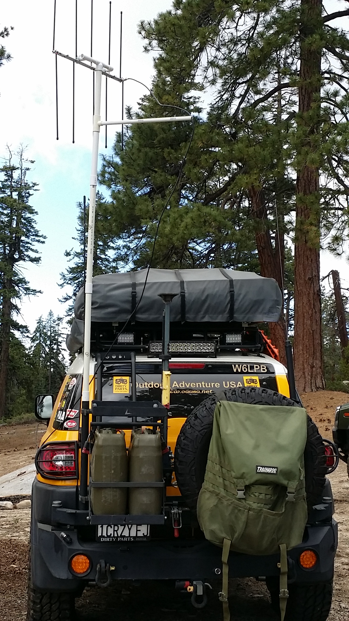 A cross-repeater setup at camp