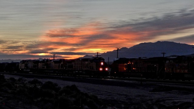 I'm a sucker for trains, but throw a graphic sunrise behind it...GET OUT!