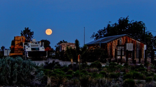 More moonset.  Wow, talk about rabbits on the road!  They were out in full force and if I was a predator, I would have been there for the buffet!