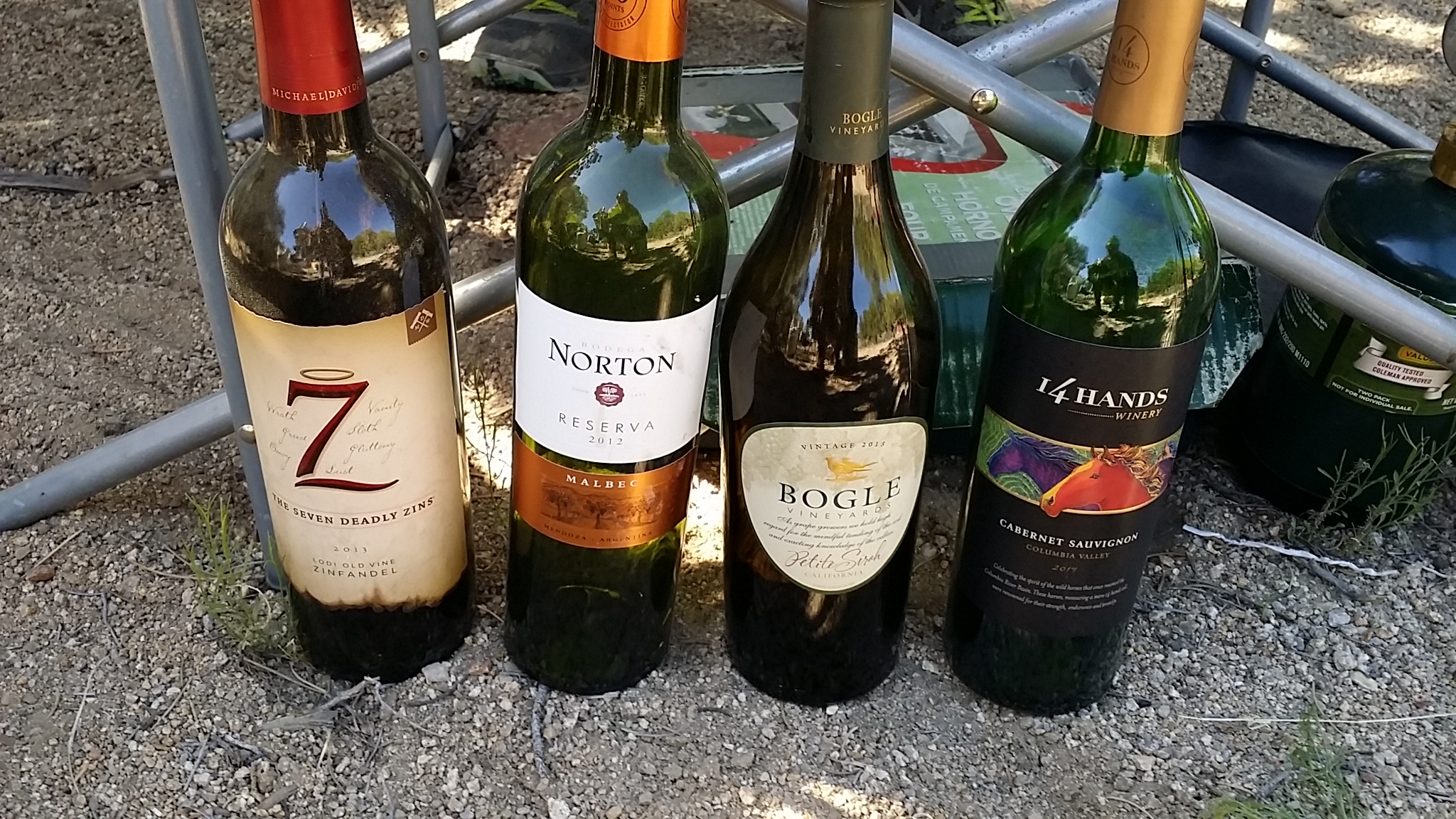 Dinner wine selection
