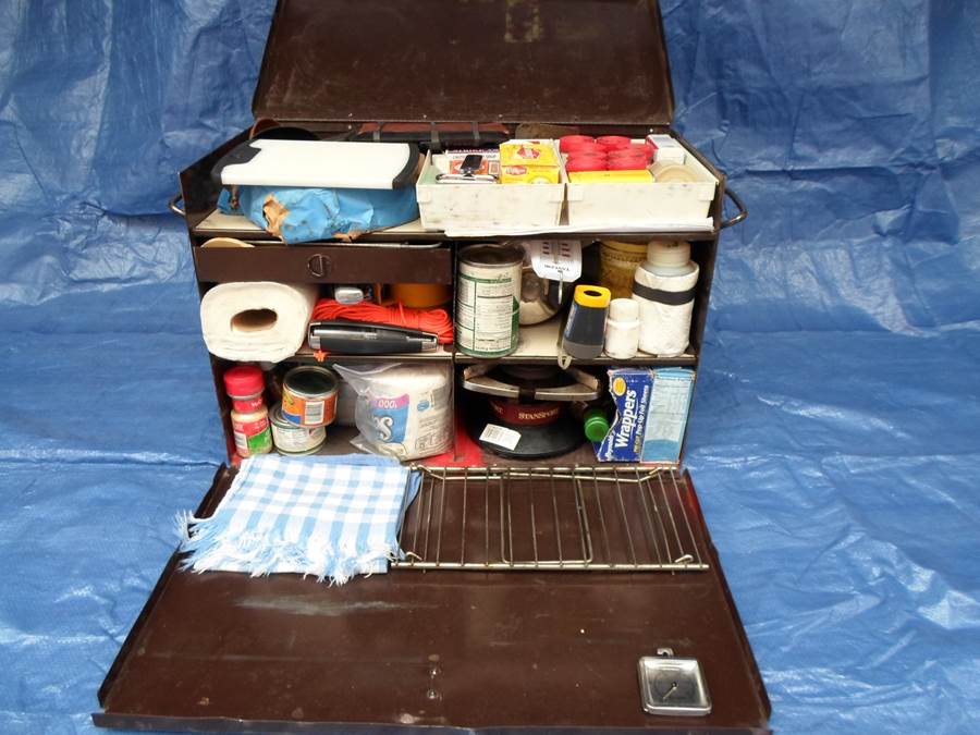 Your camp box will serve for spices at home or on the trail