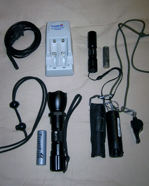 Rechargeable batteries.