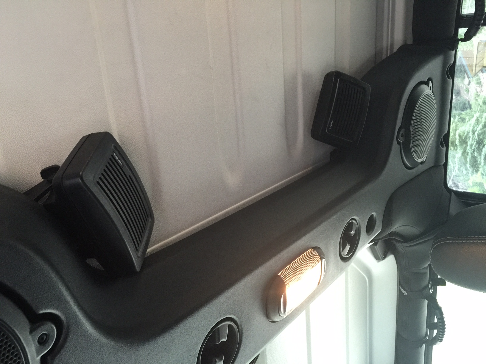 A speaker for each radio