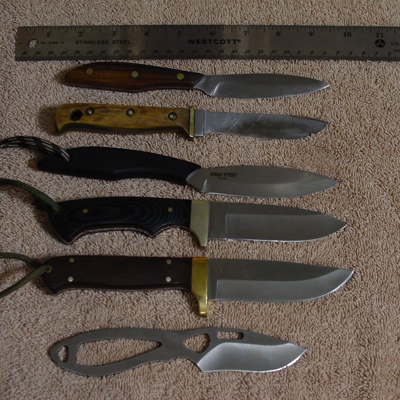 2.  Fixed blades knives.