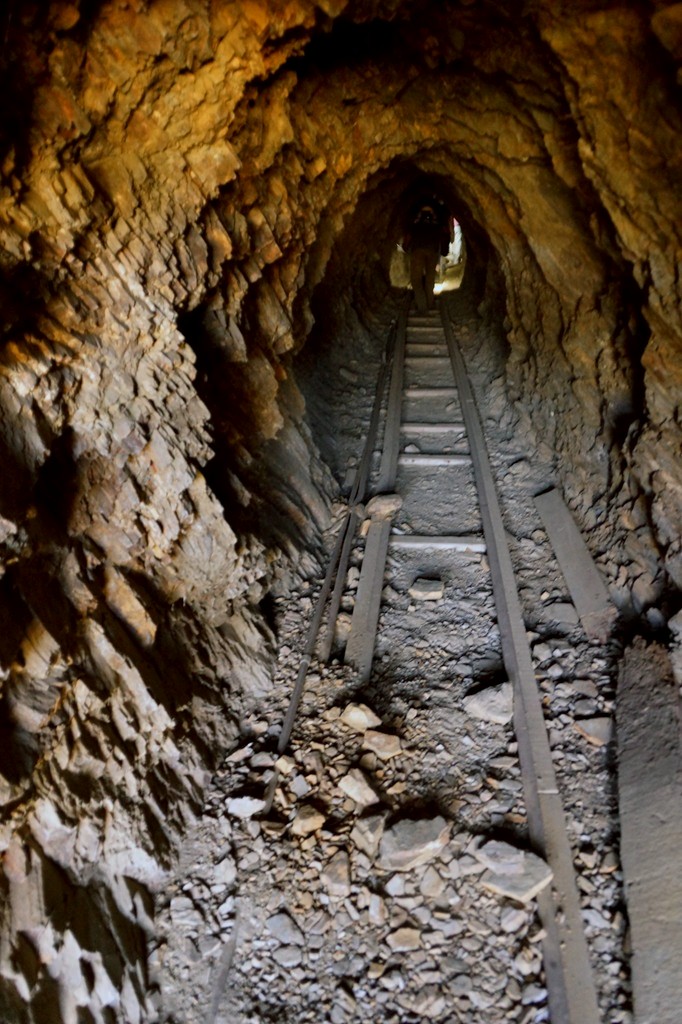 Looks promising at first glance from the mouth of the mine.